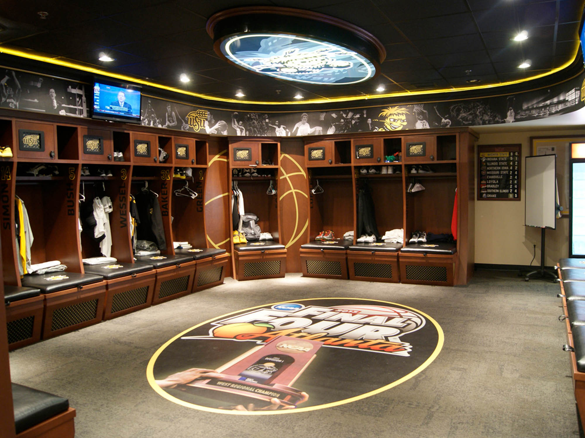 WSU Men Basketball Locker Room